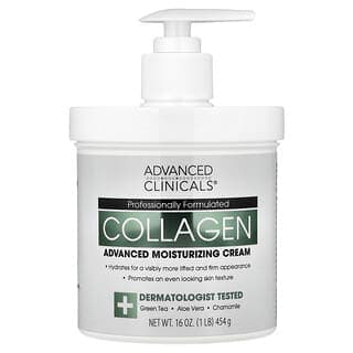 Advanced Clinicals, 膠原蛋白，高級保濕霜，1 磅（454 克）