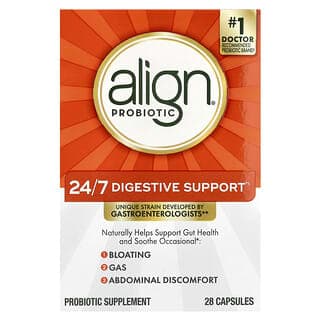 Align Probiotics, 全天消化幫助，益生菌補充劑，28 粒膠囊