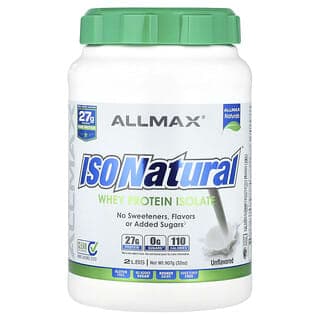 ALLMAX, ISONatural™，分離乳清蛋白，原味，2 磅（907 克）