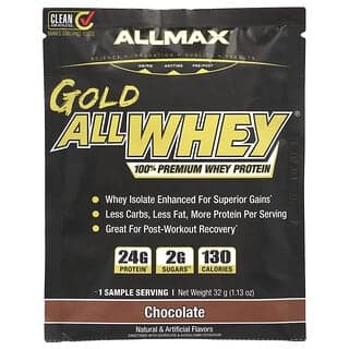 ALLMAX, GOLD ALLWHEY®，全優質乳清蛋白，巧克力味，1.13 盎司（32 克）