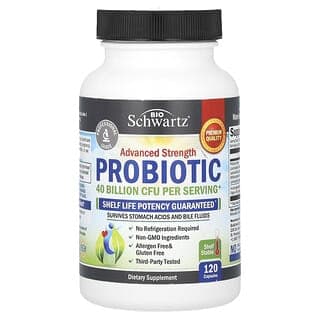 BioSchwartz, 優效益生菌，400 億 CFU，120 粒膠囊（每粒膠囊 200 億 CFU）