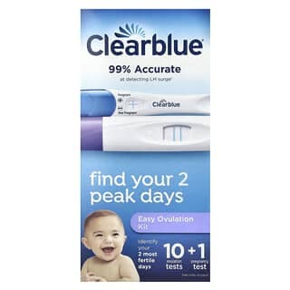 Clearblue, 簡易排卵試劑盒，10 根排卵試紙條 + 1 條