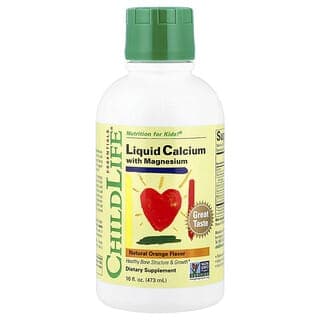 ChildLife Essentials, 含鎂液體鈣，天然橙味，16 液量盎司（474 毫升）