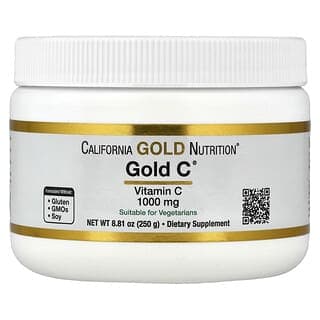 California Gold Nutrition, 黃金維生素 C 粉、維生素 C，1000 毫克，8.81 盎司（250 克）