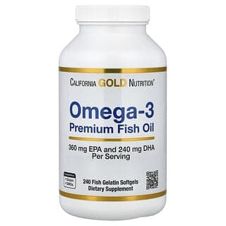 California Gold Nutrition, Omega-3，優質魚油，240 粒魚明膠軟膠囊