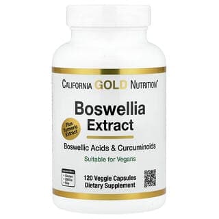 California Gold Nutrition, 乳香提取物,姜黃素複合物,含姜黃提取物和姜黃粉,120 粒素食膠囊