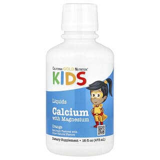 California Gold Nutrition, 兒童液體鈣，含鎂、維生素 D 和鋅，16 液量盎司（473 毫升）
