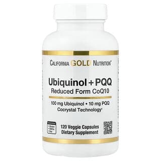California Gold Nutrition, 泛醇還原型輔酶 Q10 + 吡咯喹啉醌，120 粒素食膠囊