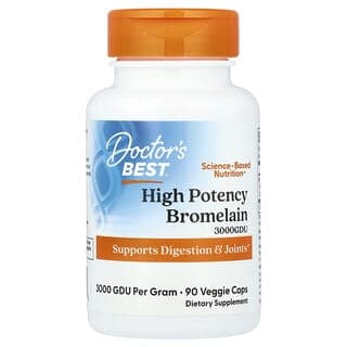 Doctor's Best, 優效鳳梨蛋白酶,3000 GDU,500 毫克,90 粒素食膠囊
