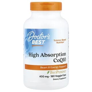 Doctor's Best, 高吸收輔酶 Q10,180 粒素食膠囊