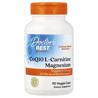 Doctor's Best, 輔酶 Q10 L-肉堿 + 鎂,90 粒素食膠囊