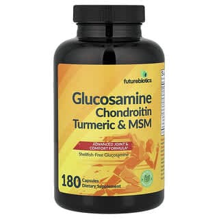 Futurebiotics, 氨基葡萄糖,軟骨素,姜黃和 MSM,180 粒膠囊