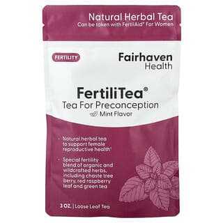 Fairhaven Health, FertiliTea®，散葉茶，備孕適用，薄荷味，3 盎司
