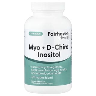 Fairhaven Health, Myo + D-Chiro 肌醇，240 粒膠囊