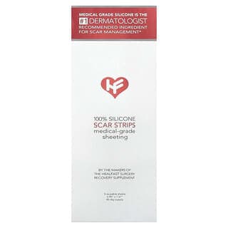 HealFast, 全硅膠疤痕貼片，5 片（可重復使用）