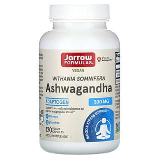 Jarrow Formulas, 南非醉茄，300 毫克，120 粒素食膠囊