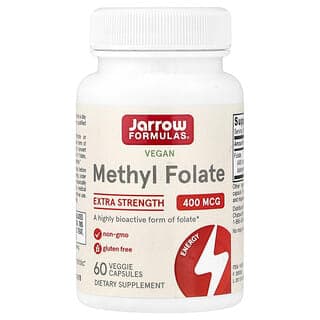Jarrow Formulas, 全素食甲基葉酸，特強型，400 微克，60 粒素食膠囊