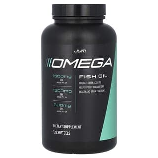 JYM Supplement Science, Omega 魚油,120 粒魚軟膠囊(每粒軟膠囊 1300 毫克)