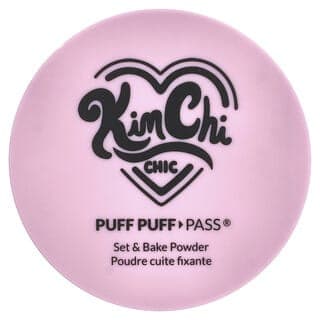 KimChi Chic Beauty, Puff Puff Pass®，定妝和烘焙妝粉，PPP03 透明，0.85 盎司（24 克）