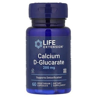 Life Extension, D-葡萄糖酸鈣，200 毫克，60 粒素食膠囊