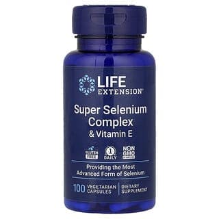 Life Extension, 超級硒複合物和維生素 E，100 粒素食膠囊