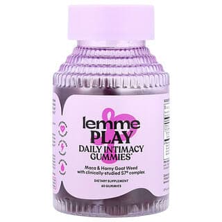 Lemme, Play, Daily Intimacy Gummies, Cherry, 60 Gummies