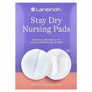 Lansinoh, 保持乾燥防溢乳墊，獨立包裝，60 個