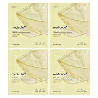 Medicube, 曲酸姜黃亮膚凝膠美容面膜，4 片，每片 0.98 盎司（28 克）