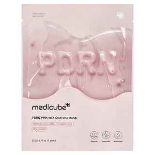Medicube, PDRN 粉維生素包衣美容面膜，1 片，0.77 盎司（22 克）