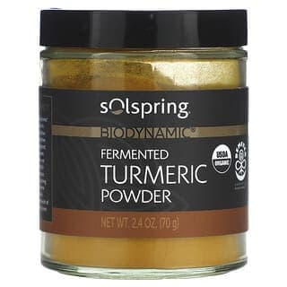 Dr. Mercola, Solspring®，Biodynamic®，發酵姜黃粉，2.4 盎司（70 克）