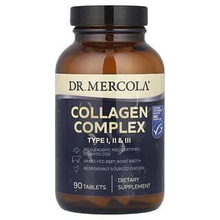 Dr. Mercola, 膠原蛋白復合物，I、II、III 型，90 片