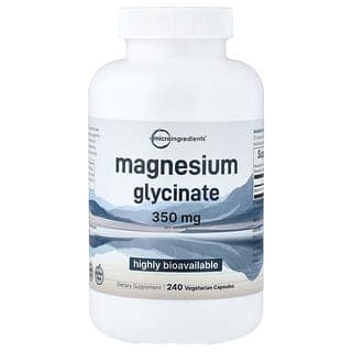 Micro Ingredients, 甘氨酸鎂素食膠囊，240 粒（每粒 175 毫克）