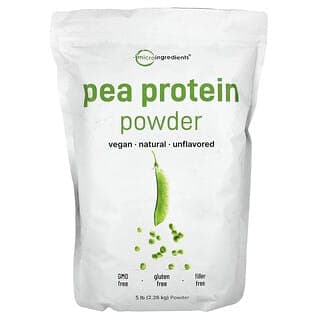 Micro Ingredients, 豌豆蛋白質粉，原味，5 磅（2.26 千克）