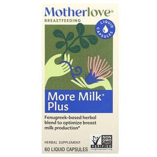 Motherlove, 母乳餵養，更多牛奶加，60 粒液體膠囊