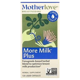 Motherlove, 母乳喂養，更多牛奶加，120 粒液體膠囊