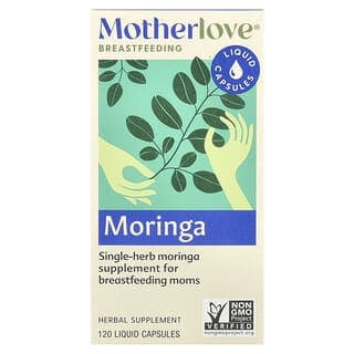 Motherlove, 哺乳幫助，辣木，120 粒液體膠囊（每粒膠囊 579 毫克）