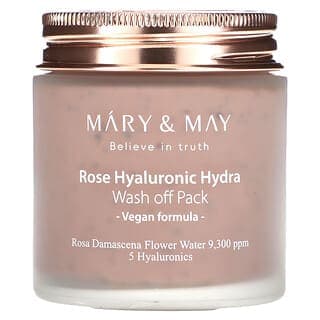 Mary & May, 透明質酸玫瑰補水面膜,沖洗型,4.4 盎司(125 克)