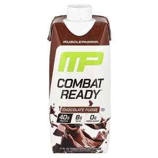 MusclePharm, 戰鬥準備™ 蛋白奶昔，巧克力軟糖，17 液盎司（500 毫升）