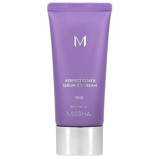 Missha, Perfect Cover 精華 BB 霜，23 號天然米色，1.18 液量盎司（35 毫升）