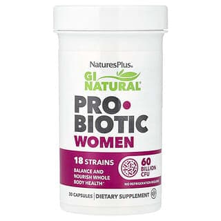 NaturesPlus, 女性專用胃腸道天然益生菌膠囊，600 億 CFU，30 粒