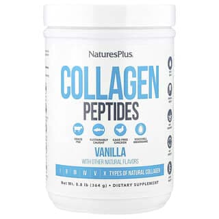 NaturesPlus, 膠原蛋白肽，香草味，0.8 lb（364 克）