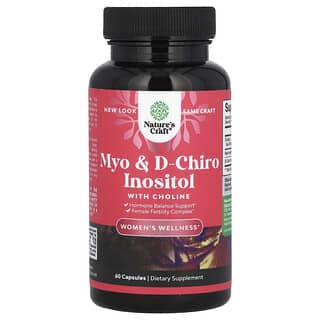 Nature's Craft, Myo + D-Chiro 肌醇，含膽鹼，60 粒膠囊