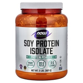 NOW Foods, 運動，大豆分離蛋白，天然原味，2 lbs (907 g)