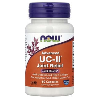 NOW Foods, Advanced UC-II® 關節舒緩，60 粒素食膠囊