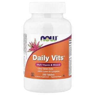 NOW Foods, Daily Vits™，多維生素和礦物質，250 片