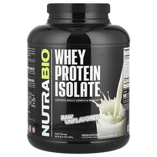 Nutrabio Labs, 分離乳清蛋白，未加工原味，5 磅（2268 克）