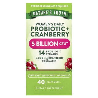 Nature's Truth, 女性益生菌 + 蔓越橘，40 粒素食膠囊
