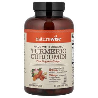 NatureWise, 有機姜黃素，180 粒素食膠囊