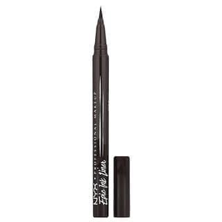 NYX Professional Makeup, 防水 Epic Ink 眼線液筆，03 黑巧克力色，0.03 液量盎司（1 毫升）