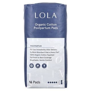 Lola, 有機棉產後衛生巾，16 片